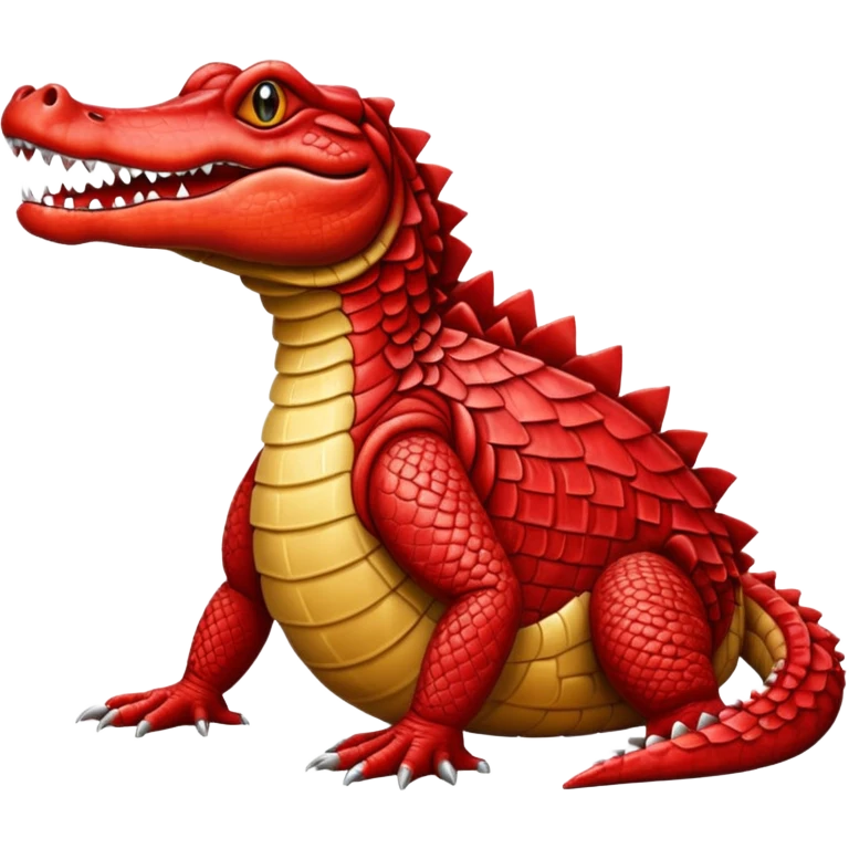 Red crocodile emoji