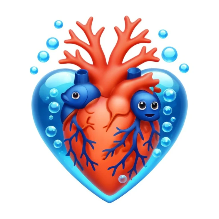 underwater themed heart emoji
