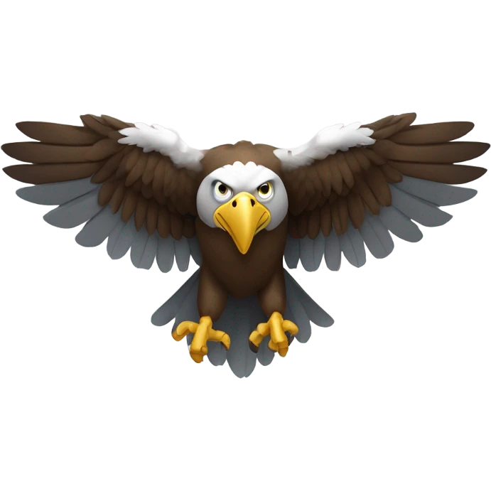 A drone with an eagle's head and claws emoji