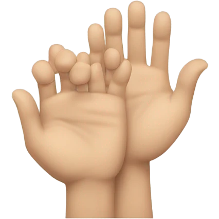 Hands on the side of your shoulder  emoji