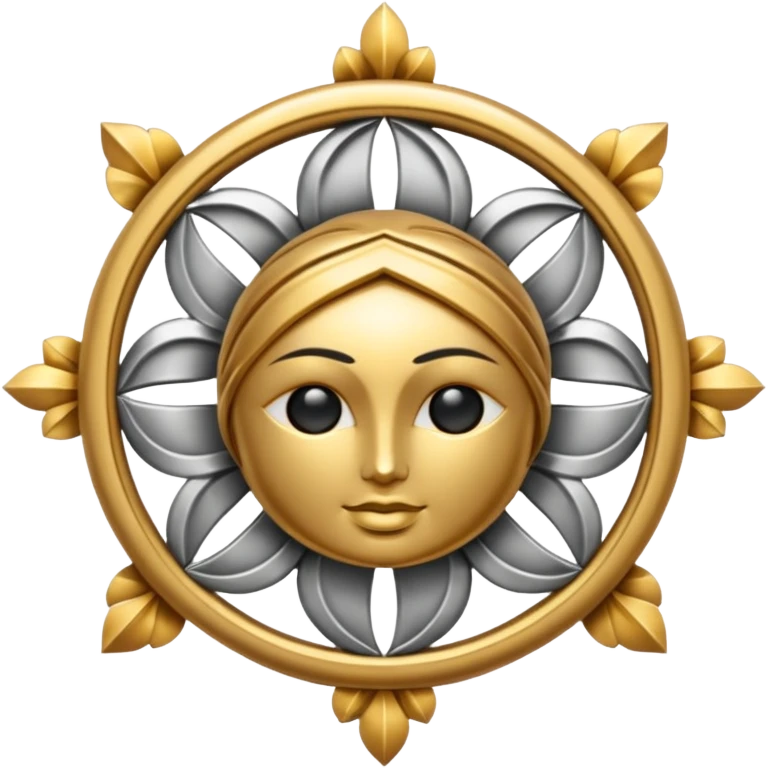 symbol of divine synergy between earth God, sun God, sea God and Death God emoji