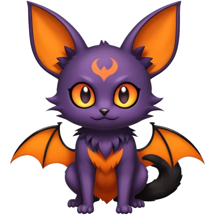 Noibat-Litten-Bat-Cat-Fakémon-hybrid-creature (full body)  emoji