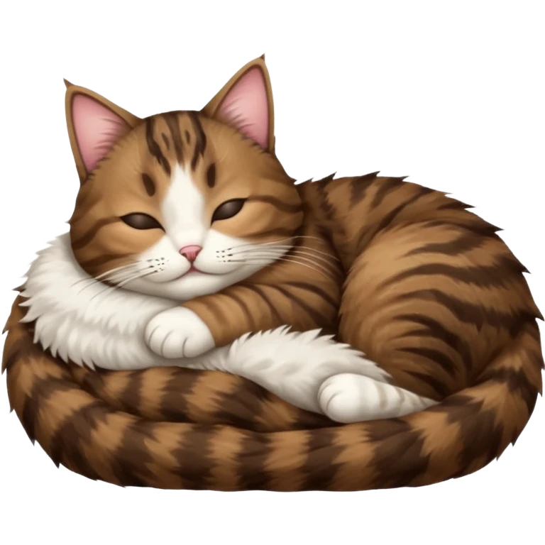 dark brown tabby and white cat sleeping in funny positions upside down emoji