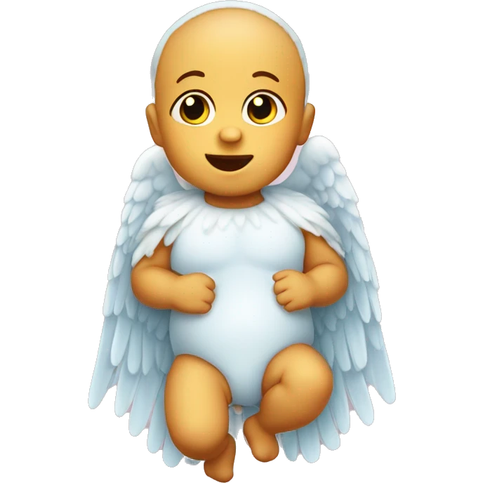 Baby als Engel verkleidet  emoji