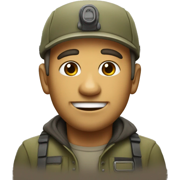 Friendly bunker dweller emoji