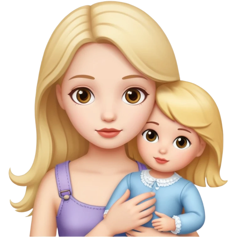 Girl with a doll emoji