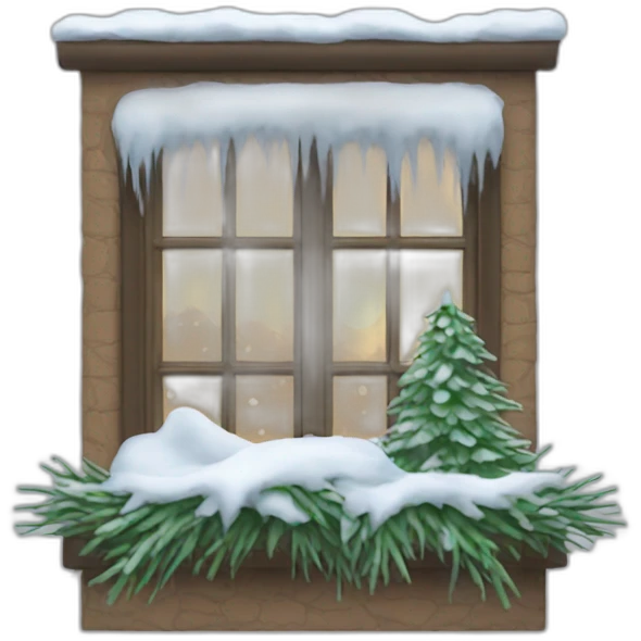 Winter window emoji