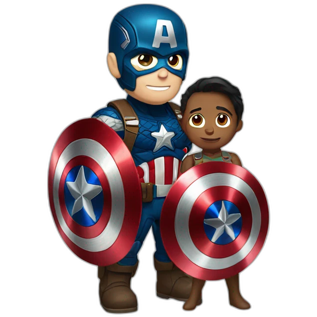 Modhi with captain America emoji