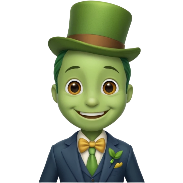 Jiminy cricket emoji