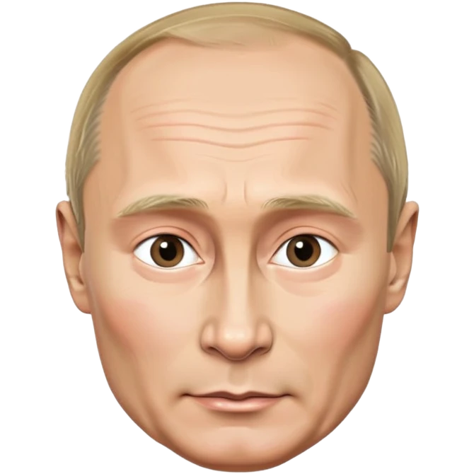 Vladimir Putin portrait emoji