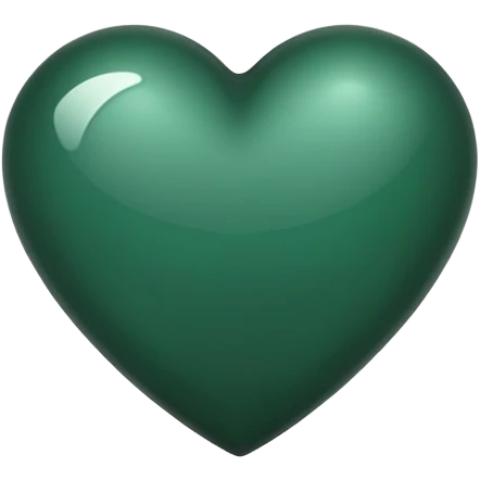 Dark green heart  emoji