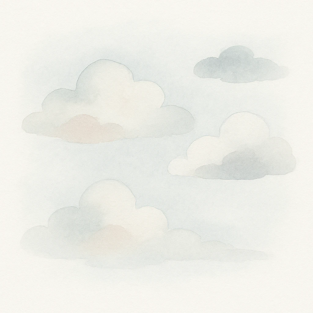 clouds in a blue sky emoji