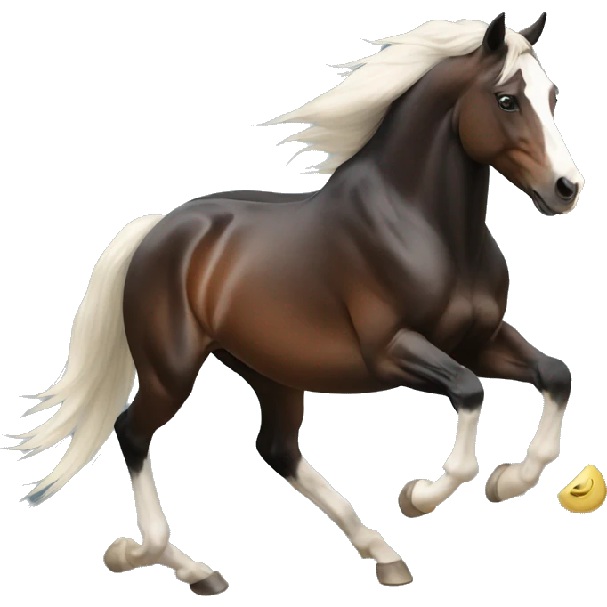 Stallion running emoji