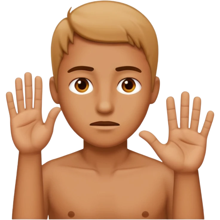 a person saying no, expressive gesture emoji