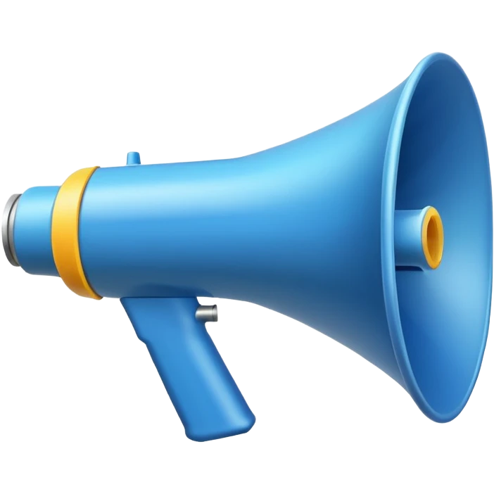 megaphone white emoji