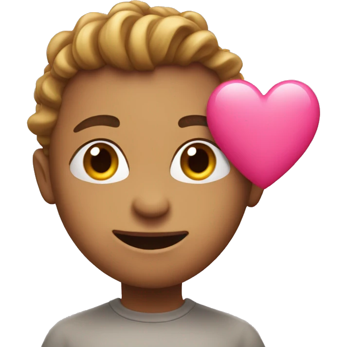 in love with a pink heart emoji