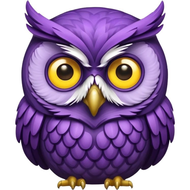 purple owl emoji