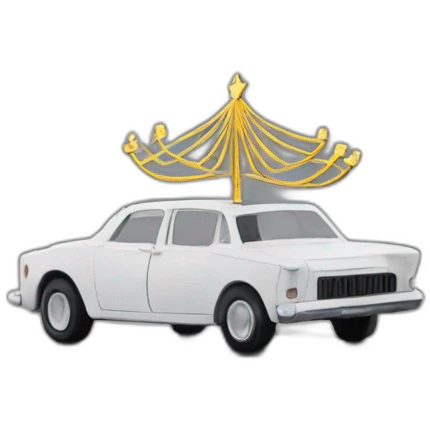 Chabad Menorah on car roof emoji