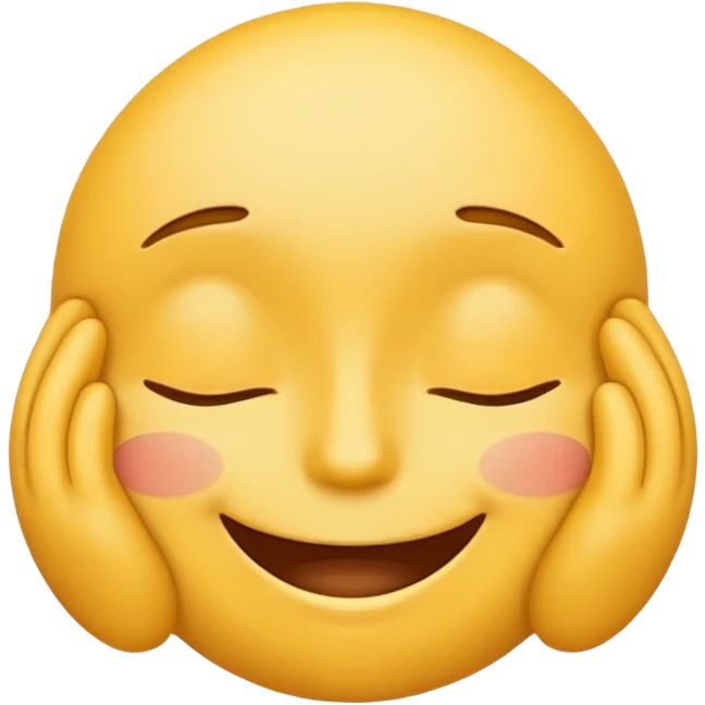 face emoji with wide smile and closed happy eyes emoji