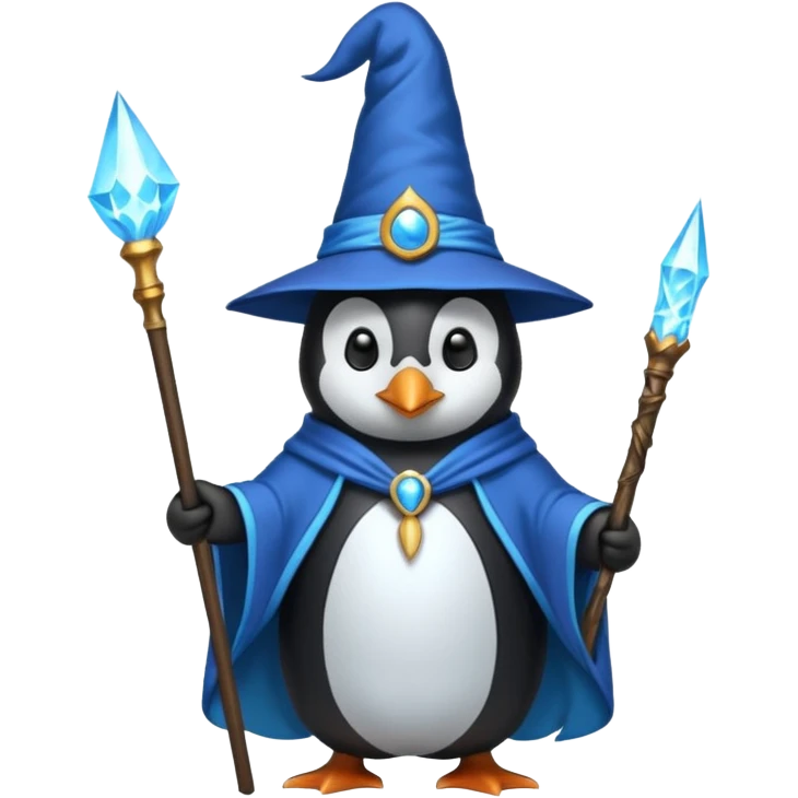 Penguin Wizard emoji