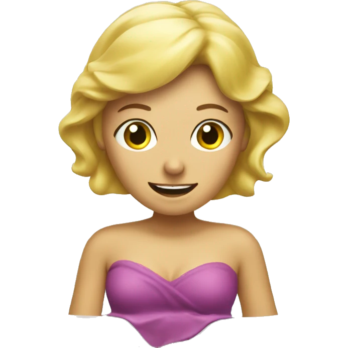 Blonde Frau in der Badewanne  emoji