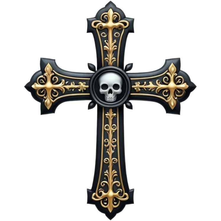 goth cross emoji