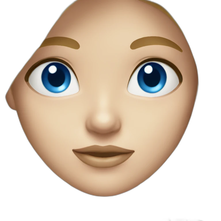 Blonde girl in bikini blue eyes emoji