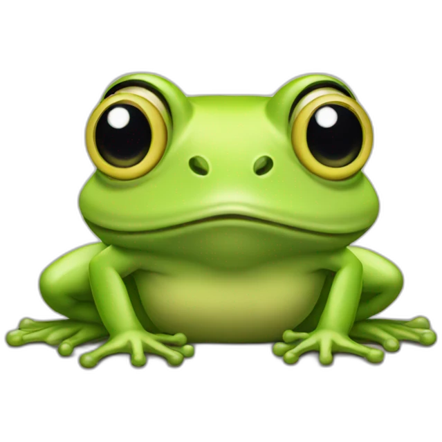 blonde frog emoji