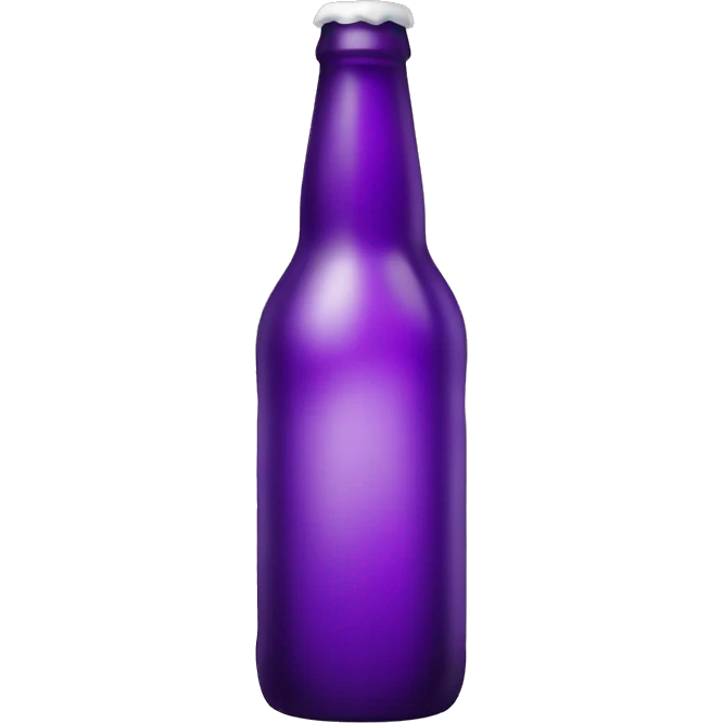 Purple beer bottle emoji