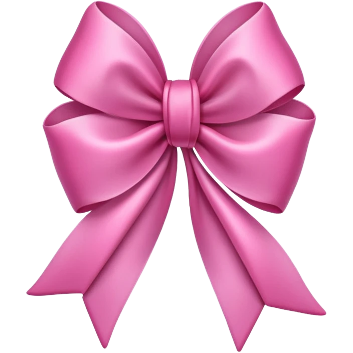 Pink tulips with a bow emoji