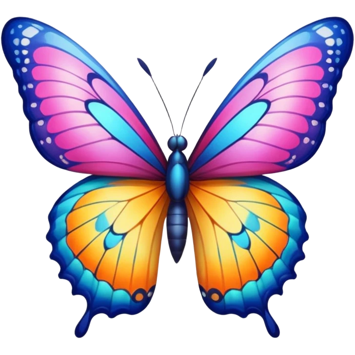bright butterfly emoji