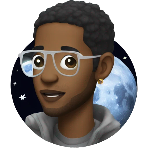 kid cudi man on the moon  emoji