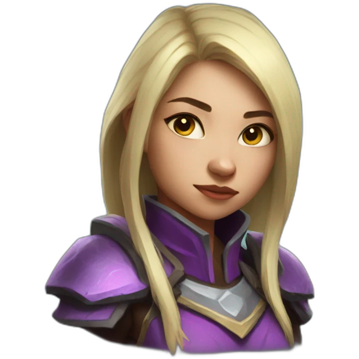 Girl playing Dota 2 emoji