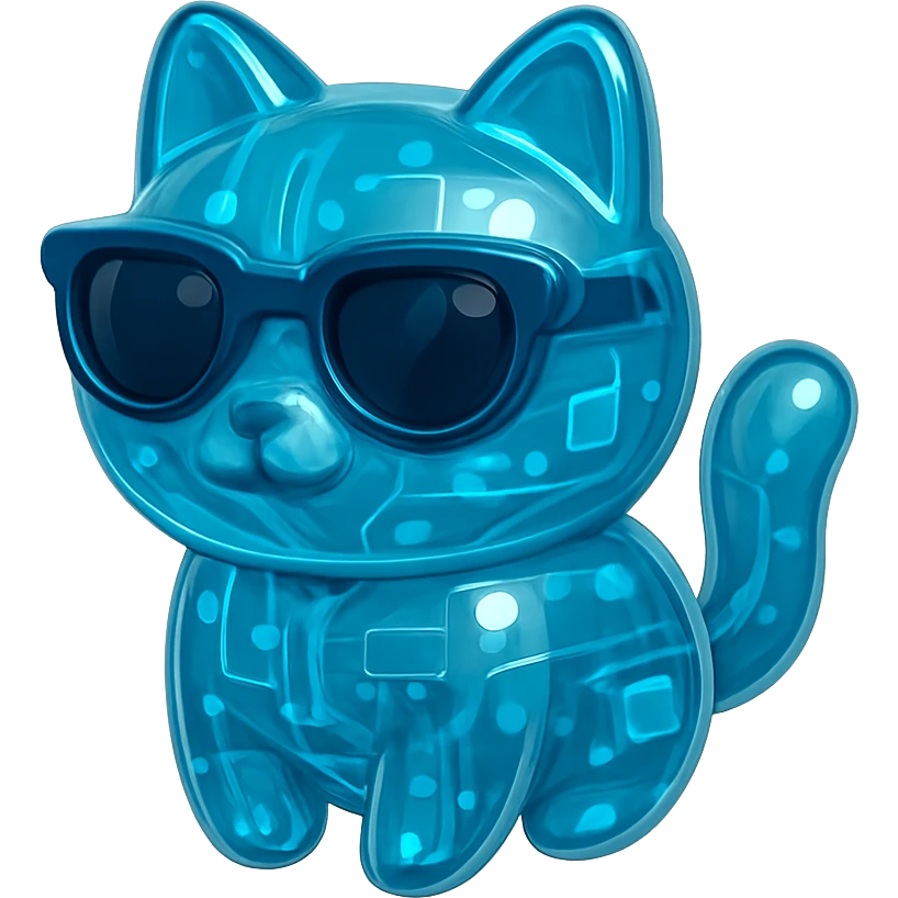 Cat wearing sunglasses emoji