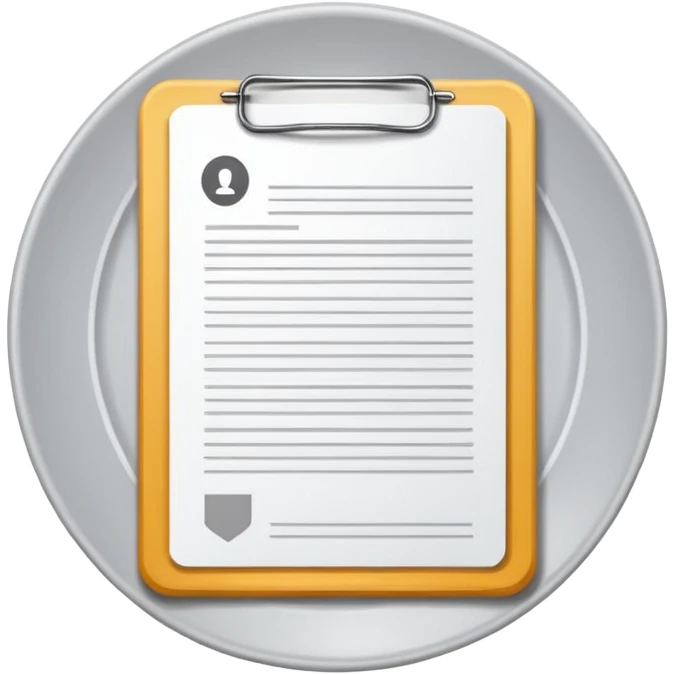 Icône de résumé/document emoji