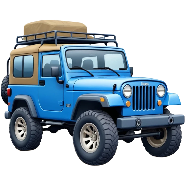 Blue jeep overlanding  emoji
