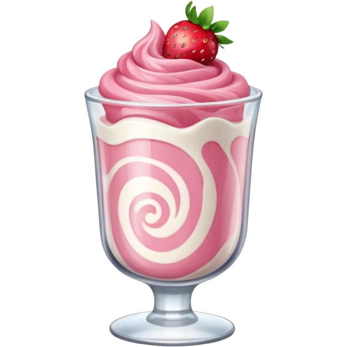 A strawberry joghurt emoji