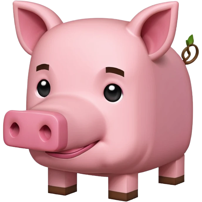 Minecraft pig emoji