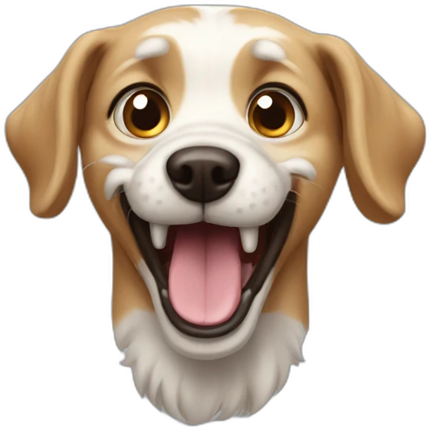 crazy dog emoji