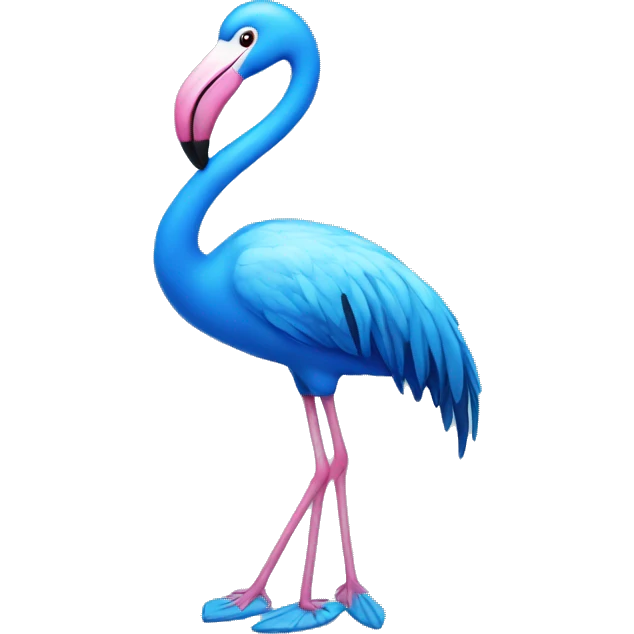 Blue Flamingo emoji