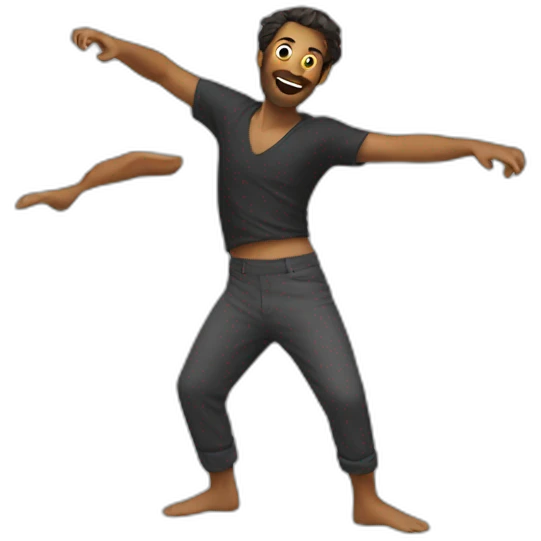 Dancing giral emoji