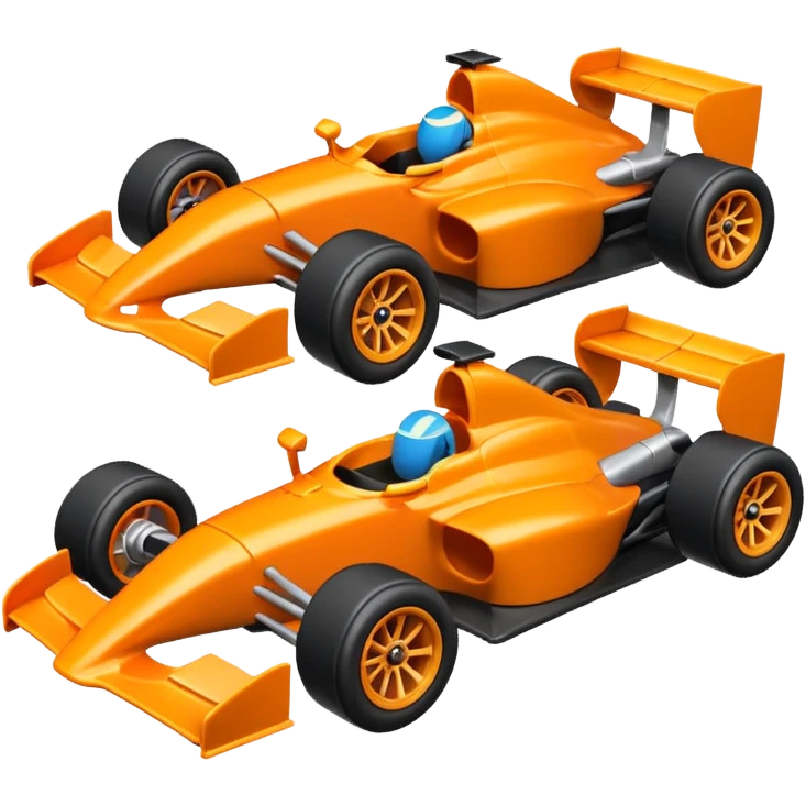 formula car toy orange emoji