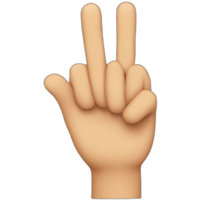 one finger emoji