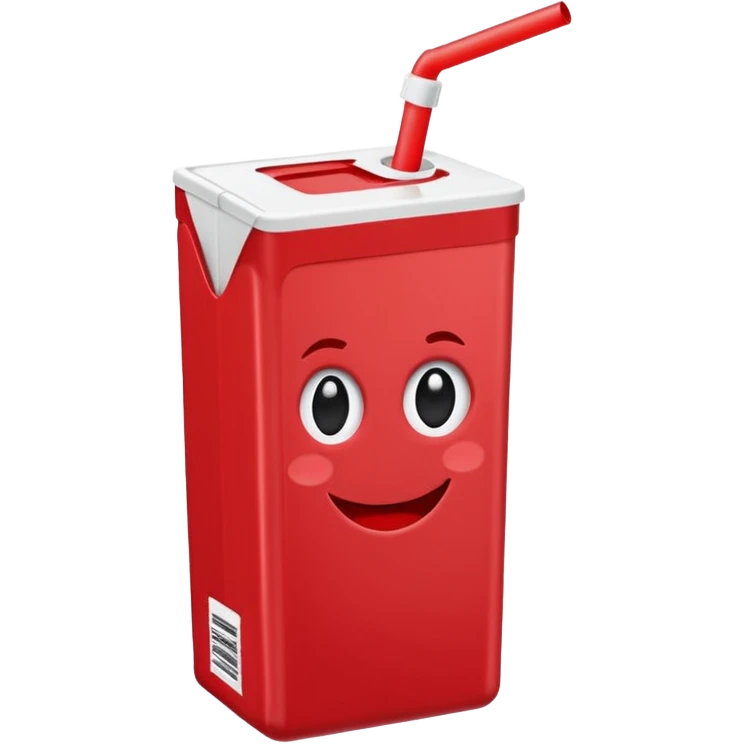 juice box RED emoji