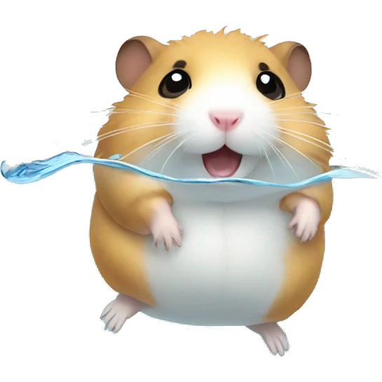 hamster in a water bubble emoji