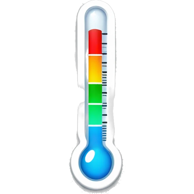 thermometer with fever emoji