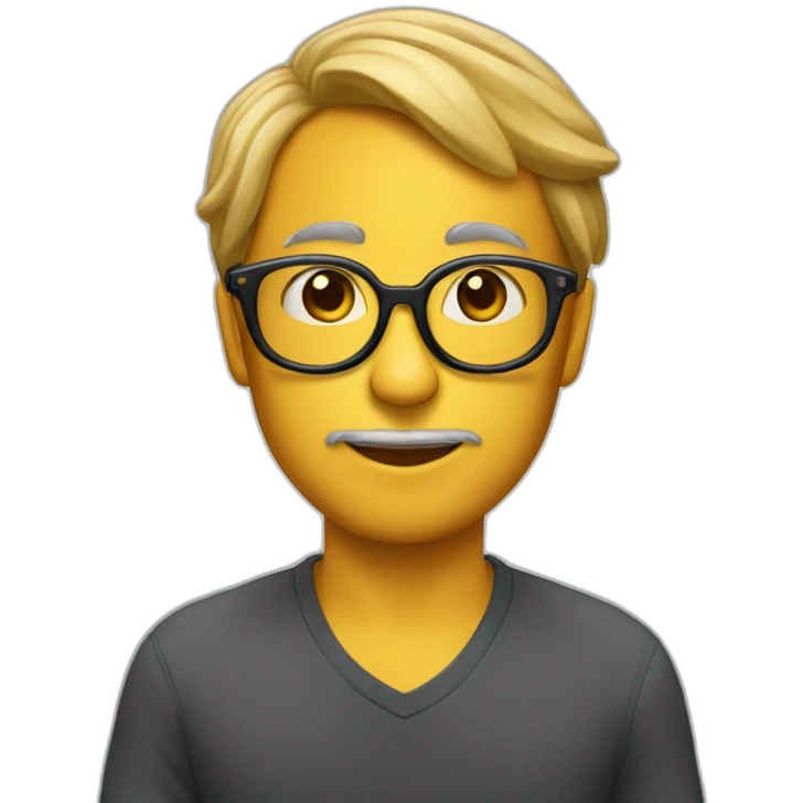 une cacahuètes avec des lunettes emoji