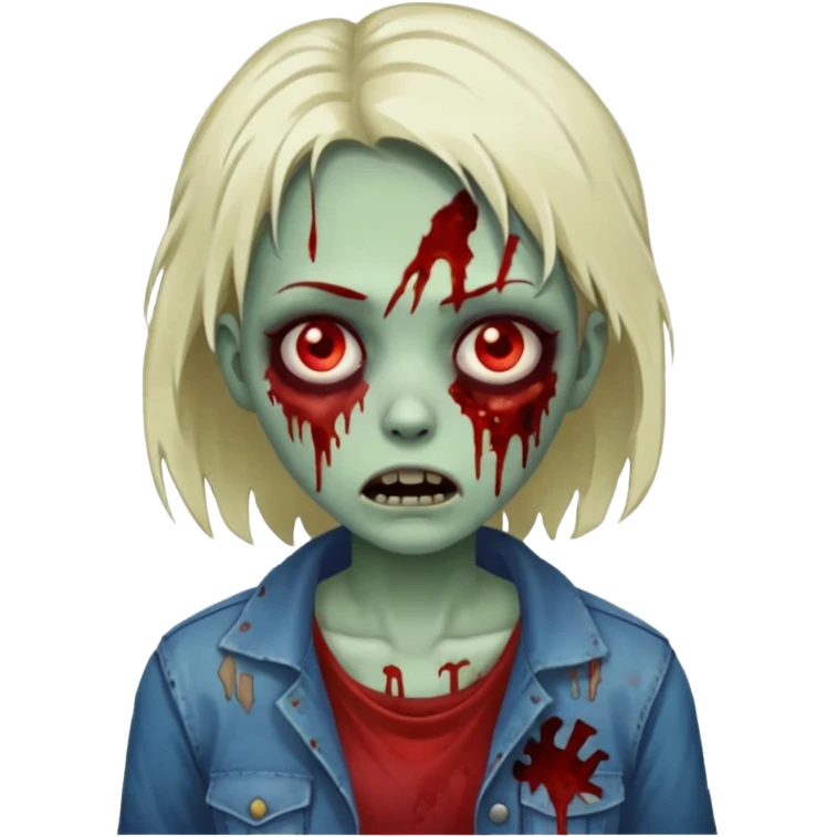 Zombie girl  emoji