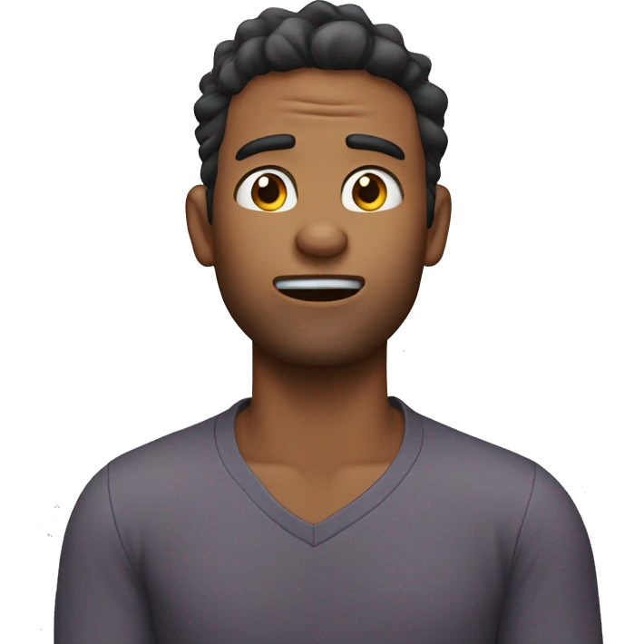 Guy cracking his neck emoji