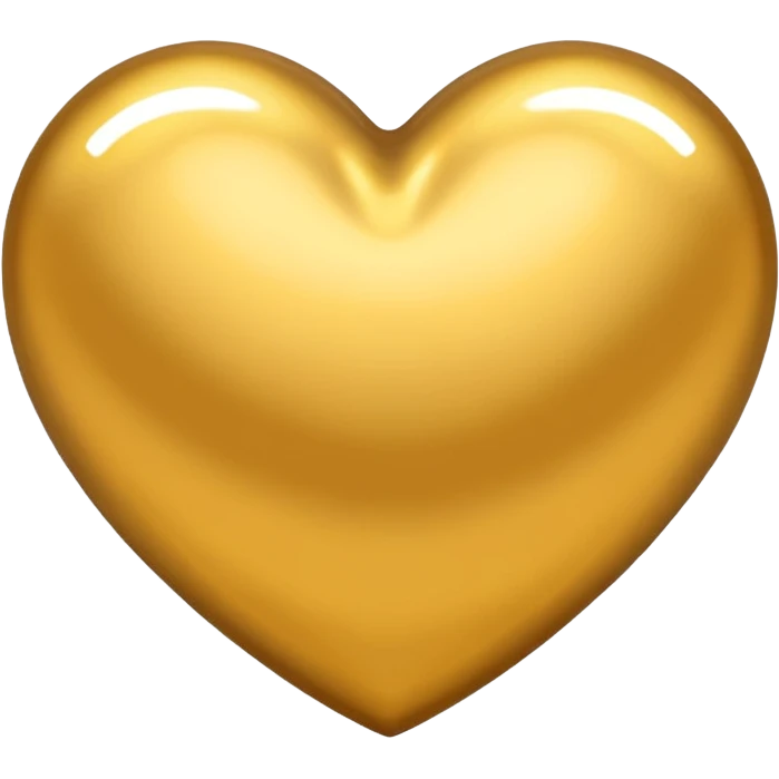 coração dourado emoji